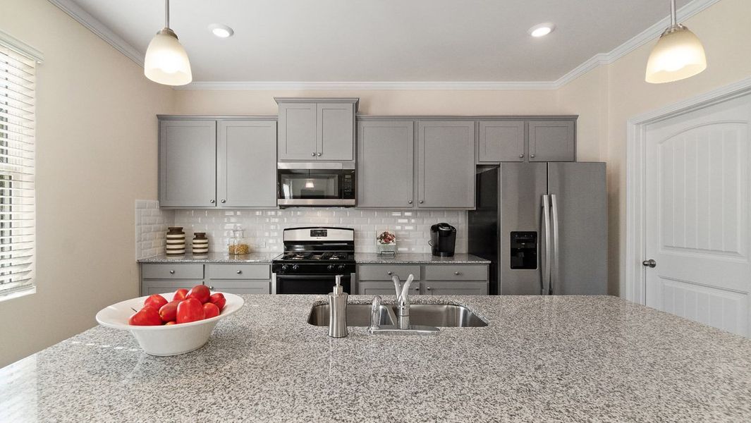 Representative furnished interior of a home built from the Galen by D.R. Horton in Hamptons at Riverwood South, Dallas (Image 11).