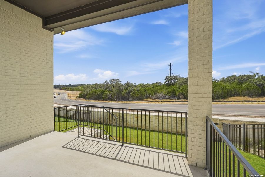 Exterior details and patio area of a home in Esperanza 50's, Boerne (Image 28).