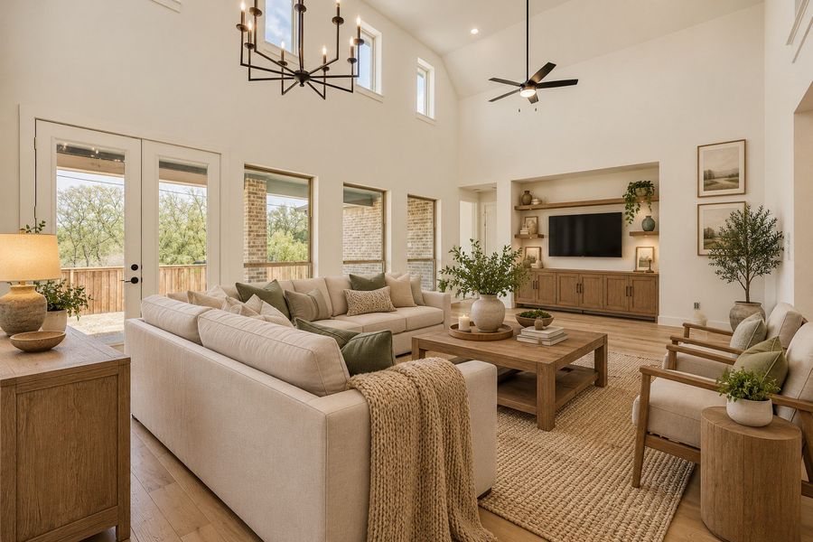 Virtually staged photo - Living Room