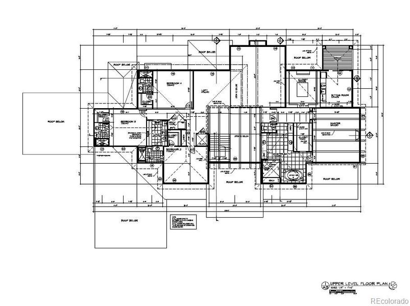 Upper level floor plan