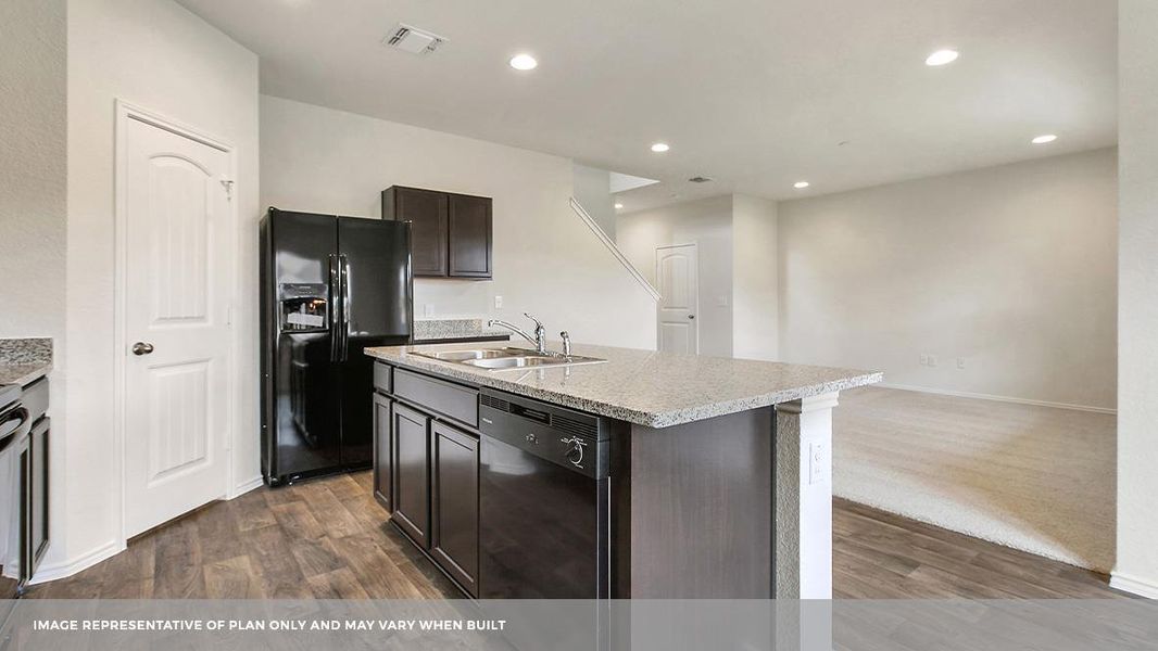 Furnished interior view inside a new home in Carillon, Manor (Image 6).