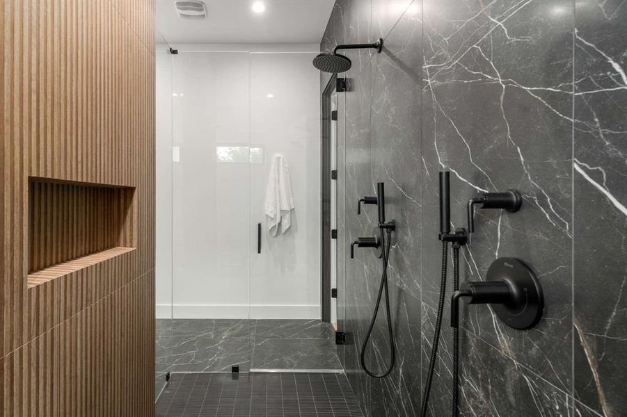 Close-up of interior finishes inside a home in , Dallas (Image 21).