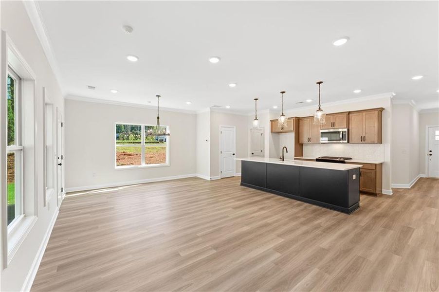 Furnished interior view inside a new home in Cherokee Township, Acworth (Image 4).