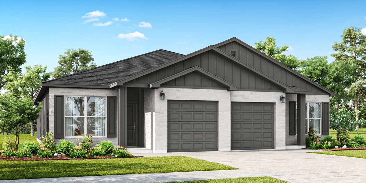 Representative exterior photo of a completed home built from the Nolan by Flintrock Builder in College Park, Troy, TX (Image 6).