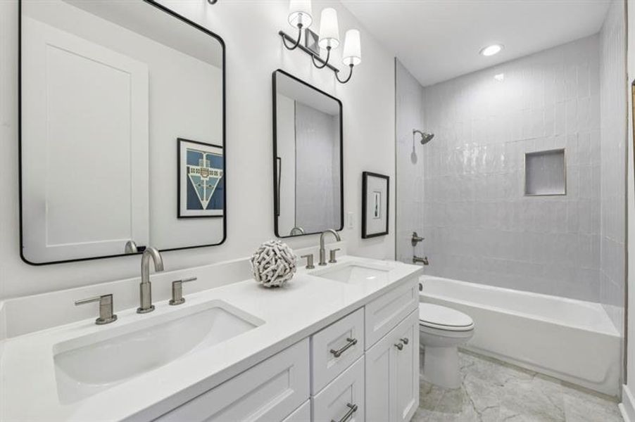 Furnished interior view inside a new home in Skyview On Broad, Sugar Hill (Image 18).