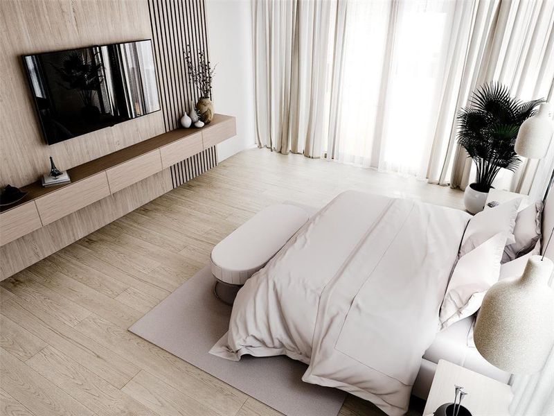 Furnished interior view inside a new home in , Dallas (Image 26).