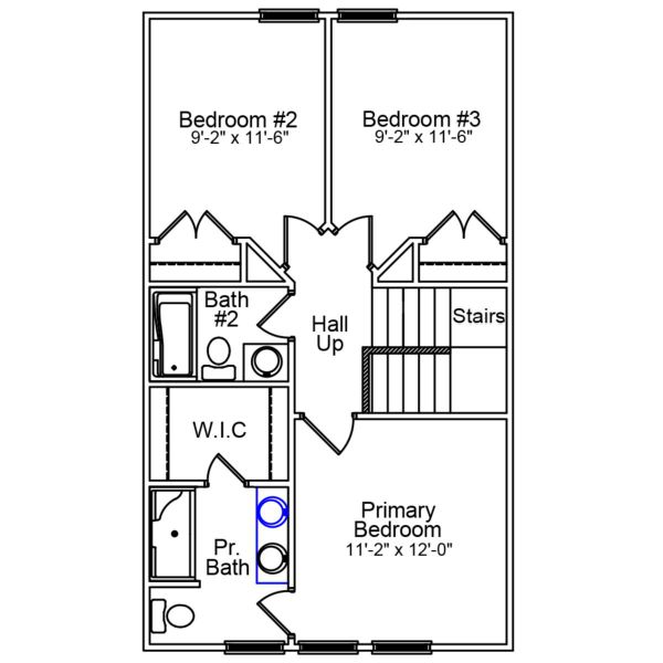 2D floor plan layout of this home in Haynes Park, Columbia, SC (Image 5).