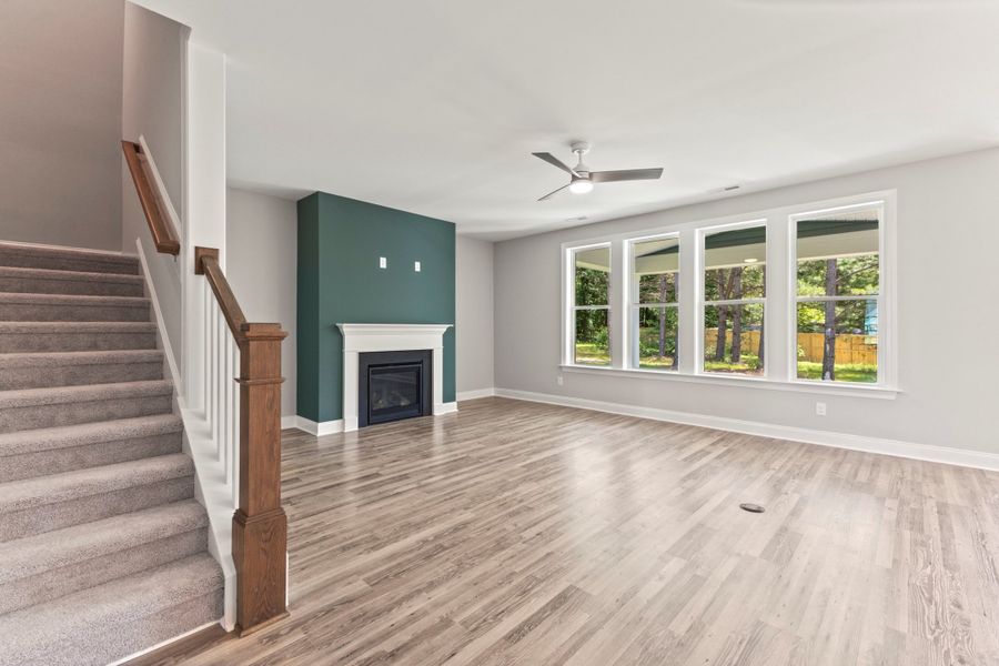 Representative unfurnished interior of a home built from the The Whitley by RobuckHomes in Baylee Ridge, Selma (Image 92).