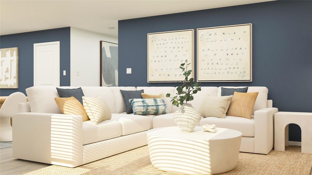 Furnished interior view inside a new home in Firefly Pointe: Classic Collection, Hutto (Image 17).