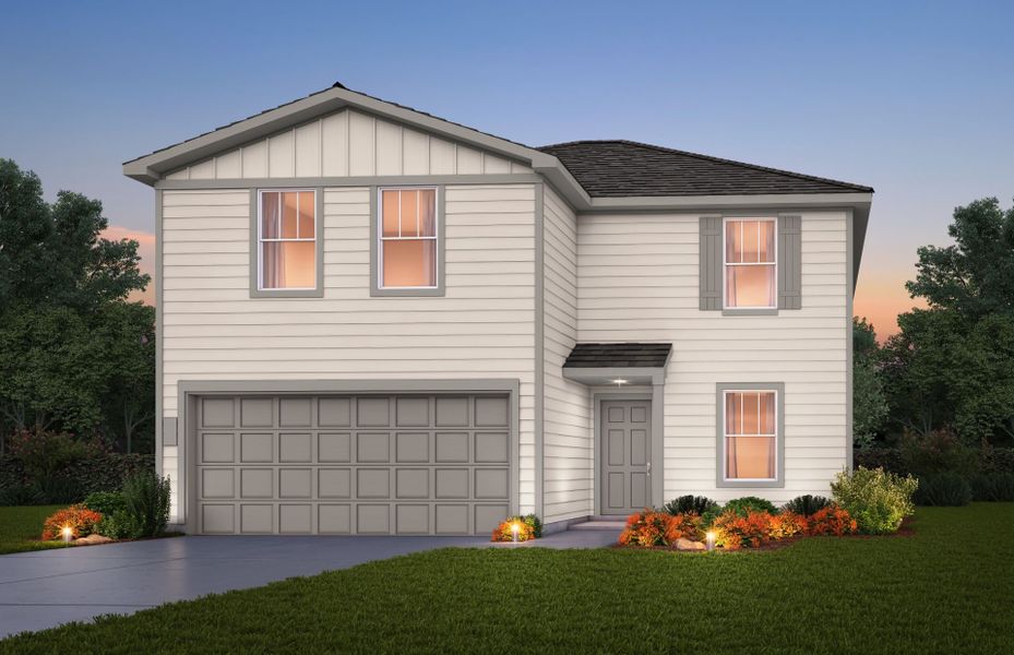 The Enloe, a two-story home with 2-car garage - Exterior HC101