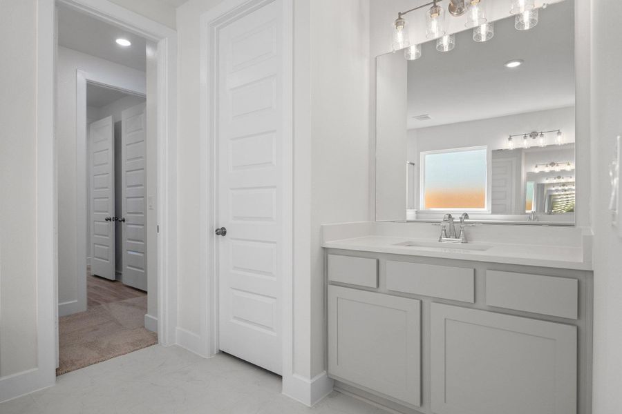 Furnished interior view inside a new home in Parmer Ranch, Georgetown (Image 8).