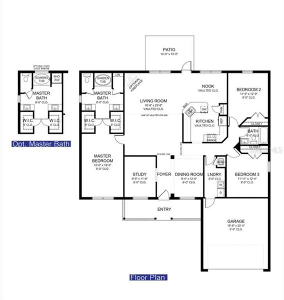 2D floor plan layout of this home in North Port, North Port, FL (Image 1). 2D floor plan layout of this home in North Port, North Port, FL (Image 1).