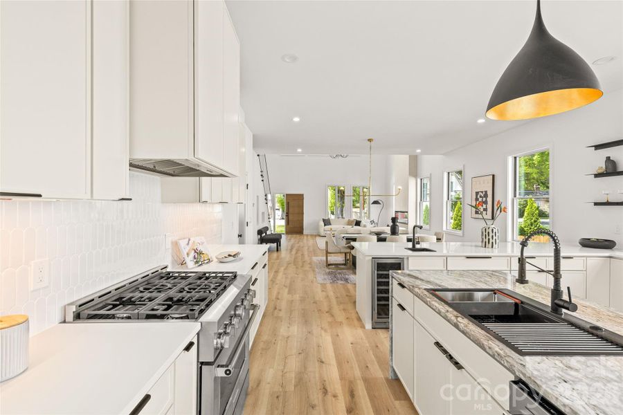 Furnished interior view inside a new home in , Charlotte (Image 39).