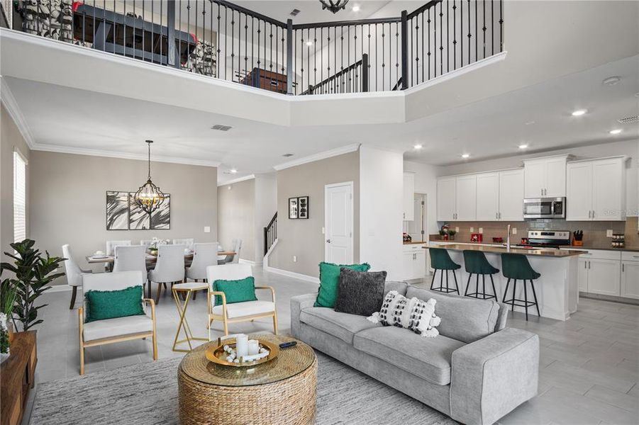 Furnished interior view inside a new home in , Davenport (Image 36).