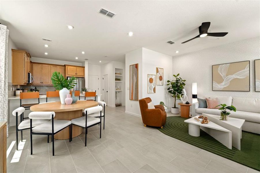 Furnished interior view inside a new home in Hickory Grove, Winter Springs (Image 16).