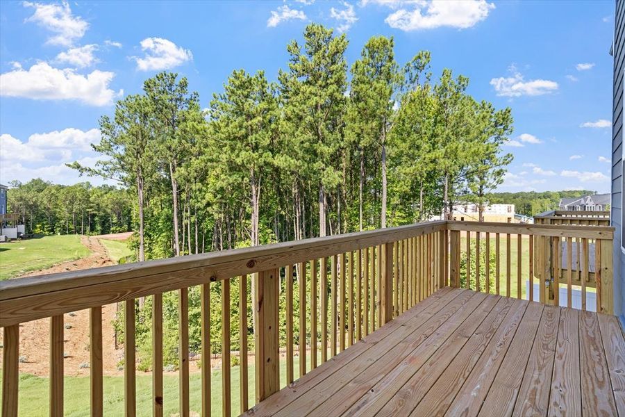 Exterior details and patio area of a home in Sweetbrier, Durham (Image 3).