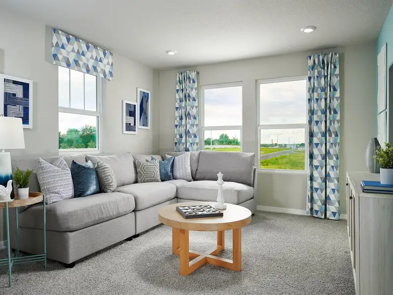 Furnished interior view inside a new home in Villamar - Signature Series, Winter Haven (Image 4).