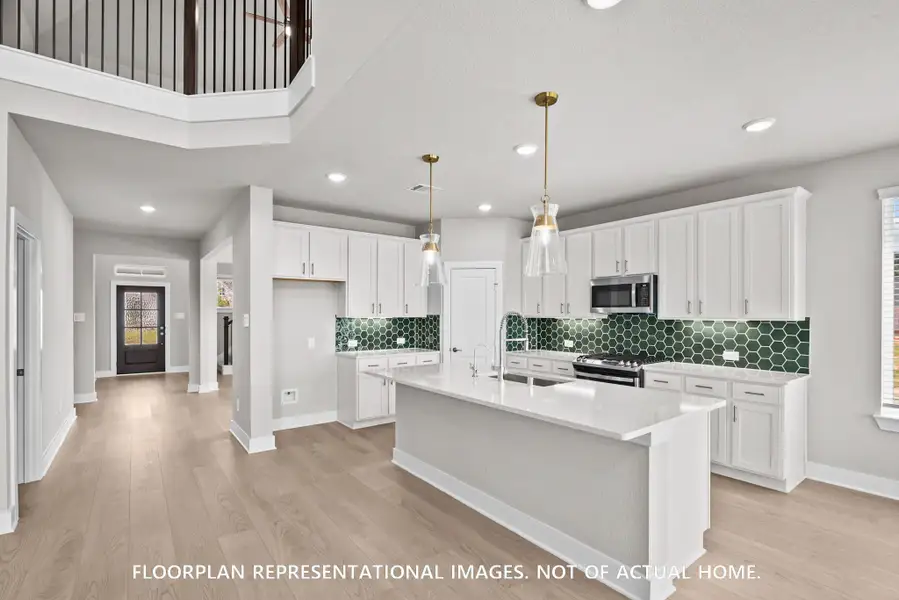 Furnished interior view inside a new home in Lone Star Landing, Montgomery (Image 9). Furnished interior view inside a new home in Lone Star Landing, Montgomery (Image 9).