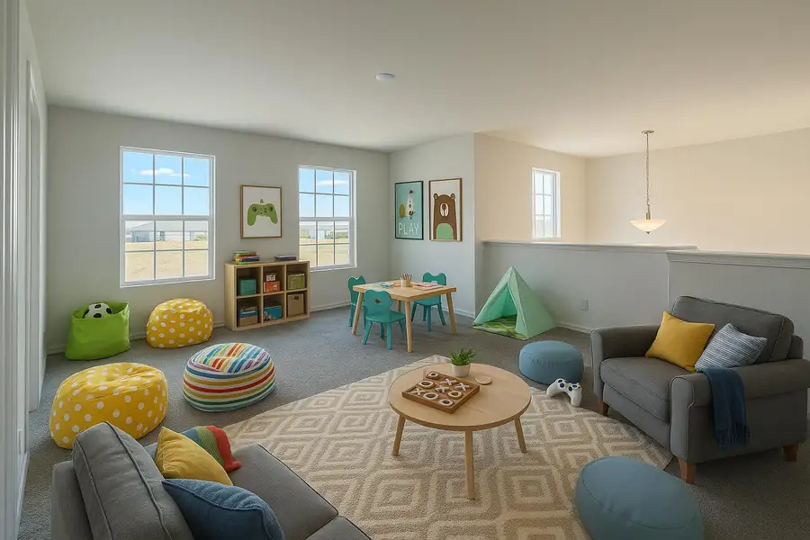 Furnished interior view inside a new home in Trinity Lakes, Groveland (Image 5).