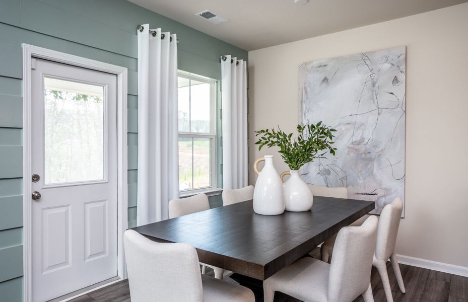 Furnished interior view inside a new home in Exchange at 401, Raleigh (Image 20).