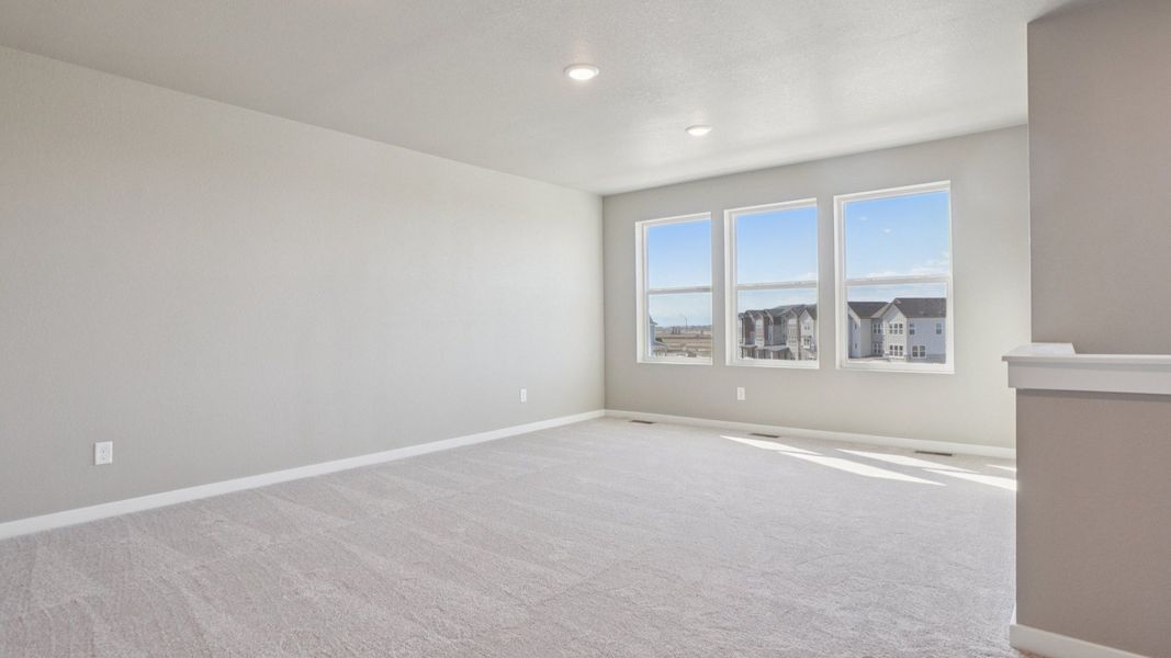 Furnished interior view inside a new home in Windler Townhomes, Aurora (Image 28).