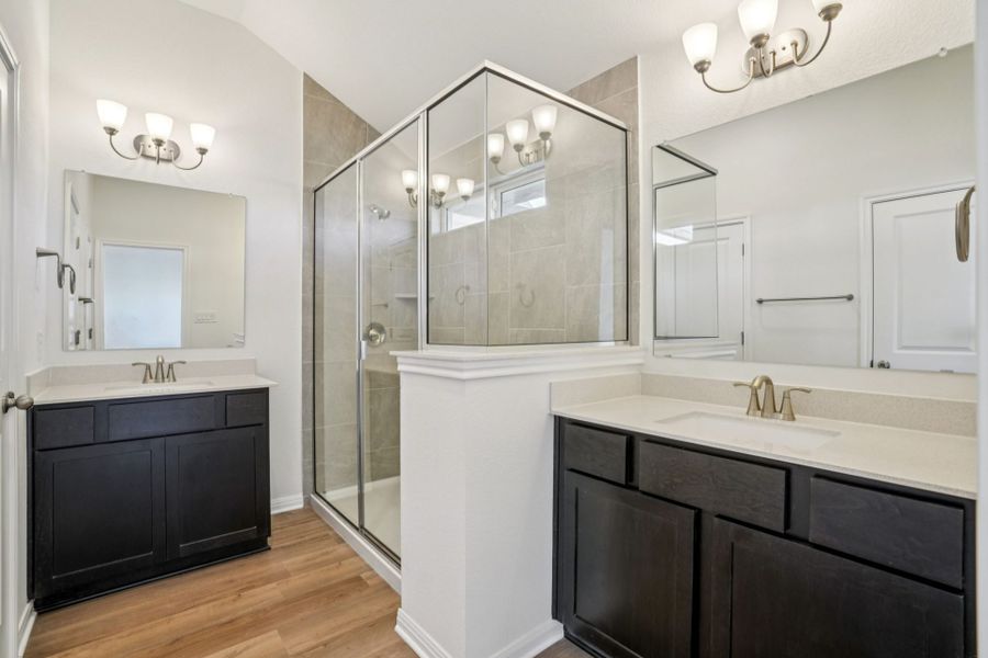Furnished interior view inside a new home in Village at Three Oaks, Seguin (Image 12).