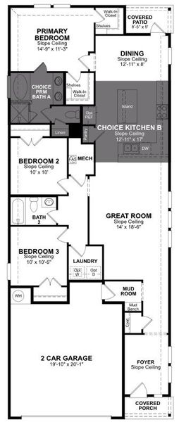 2D floor plan layout of this home in Cottonwood, Dorchester, TX (Image 2). 2D floor plan layout of this home in Cottonwood, Dorchester, TX (Image 2).