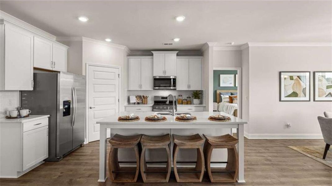 Furnished interior view inside a new home in Oak Ridge Meadows, Locust Grove (Image 14).