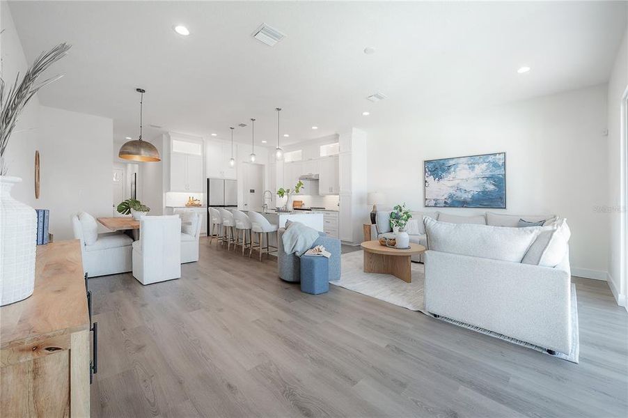 Furnished interior view inside a new home in , Tampa (Image 36). Furnished interior view inside a new home in , Tampa (Image 36).