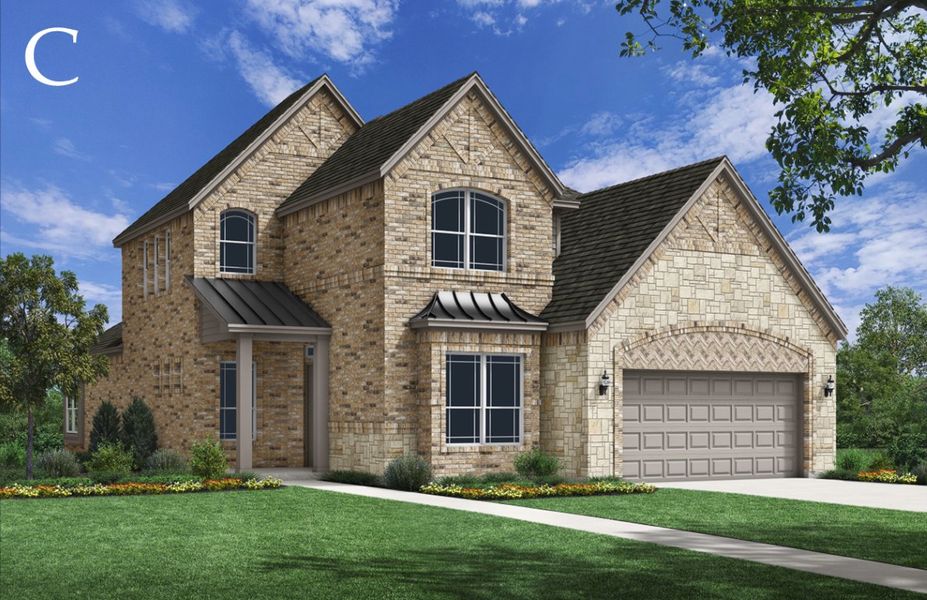 Representative exterior photo of a completed home built from the Victoria by Windsor Homes in Anna Town Square, Anna, TX (Image 25).