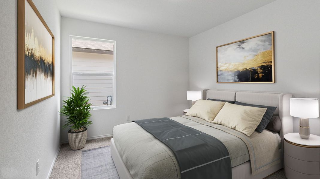 Furnished interior view inside a new home in Watermark, Alvin (Image 12).