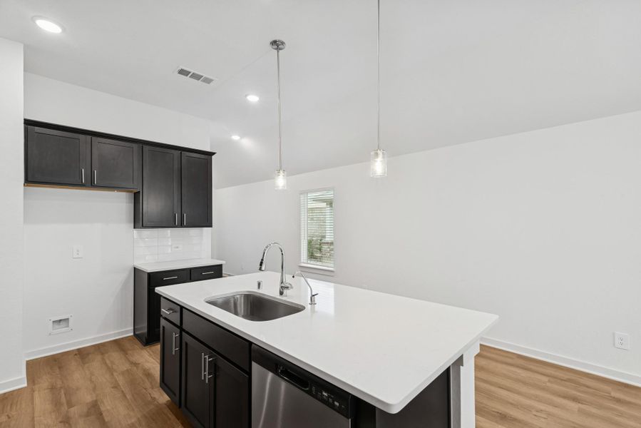 Furnished interior view inside a new home in Pinewood at Grand Texas, New Caney (Image 5).