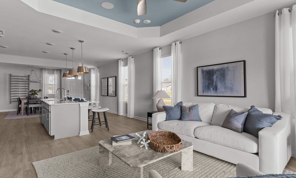 Representative furnished interior of a home built from the The Orchid by Chesapeake Homes in Traditions at Carolina Forest, Myrtle Beach (Image 12).