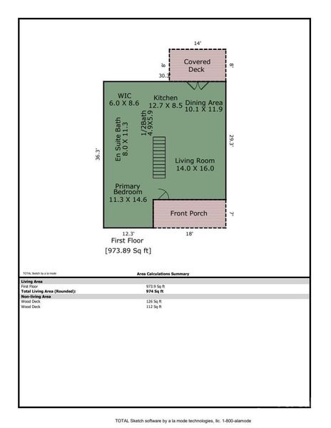 2D floor plan layout of this home in , Flat Rock, NC (Image 3).