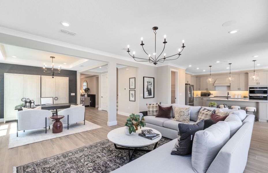 Representative furnished interior of a home built from the Scarlett by Pulte Homes in Parkside Trails, Clermont (Image 19). Representative furnished interior of a home built from the Scarlett by Pulte Homes in Parkside Trails, Clermont (Image 19).