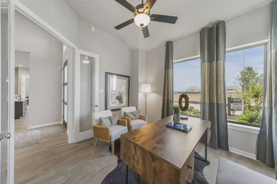 Representative furnished interior of a home built from the Somervell by Chesmar Homes in Meridiana 50's and 60's, Manvel (Image 4).