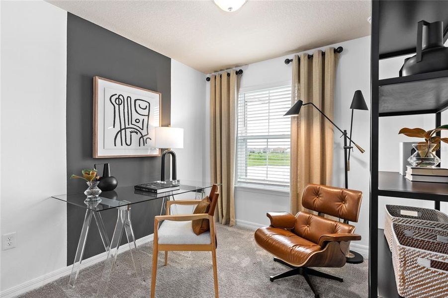 Furnished interior view inside a new home in Parkside Trails, Clermont (Image 6).