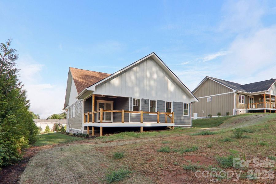 Exterior details and patio area of a home in , Hendersonville (Image 25).