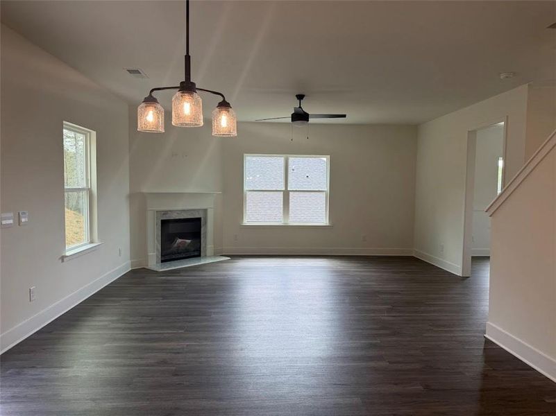 Spacious, unfurnished interior of a new home in Thunder Ridge, Dawsonville (Image 36). Spacious, unfurnished interior of a new home in Thunder Ridge, Dawsonville (Image 36).