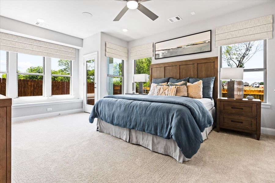 Furnished interior view inside a new home in Keeneland, Aubrey (Image 14). Furnished interior view inside a new home in Keeneland, Aubrey (Image 14).