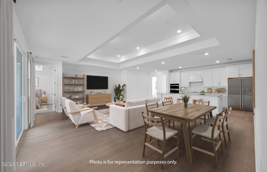 Furnished interior view inside a new home in Hyland Trail, Green Cove Springs (Image 9).