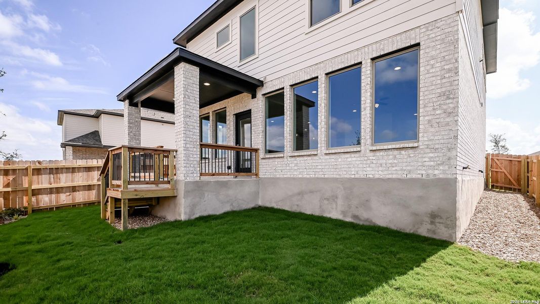 Exterior details and patio area of a home in Legacy at Lake Dunlap, New Braunfels (Image 4). Exterior details and patio area of a home in Legacy at Lake Dunlap, New Braunfels (Image 4).