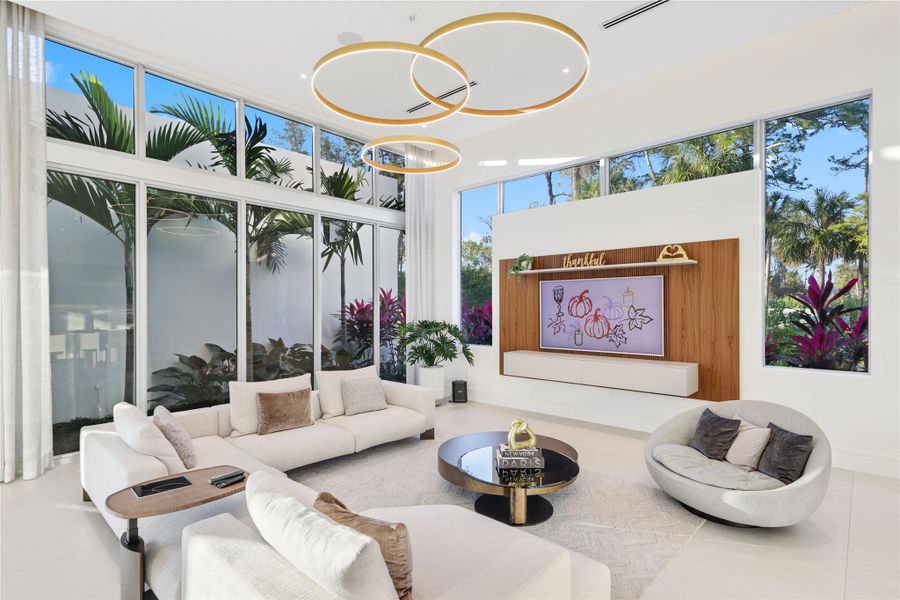 Furnished interior view inside a new home in , Parkland (Image 5).