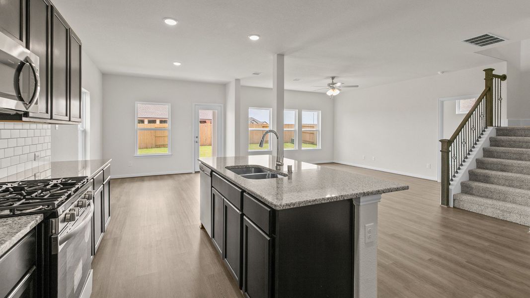 Representative furnished interior of a home built from the Southfork by Brightland Homes in Cielo, Conroe (Image 9).