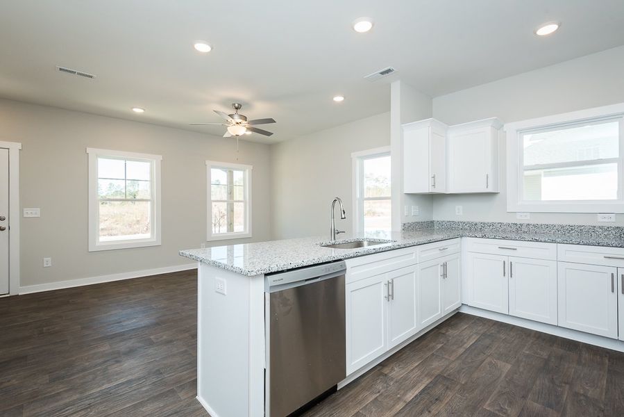 Representative furnished interior of a home built from the Monroe II by Foundation Home Builders LLC in Pinnix Loop, Burlington (Image 9).