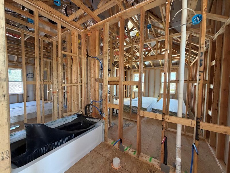 In-progress construction of a new home in The Trails at Carmel, Pflugerville, TX (Image 18). In-progress construction of a new home in The Trails at Carmel, Pflugerville, TX (Image 18).