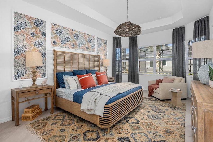 Furnished interior view inside a new home in Calusa Country Club, Lakewood Ranch (Image 22).