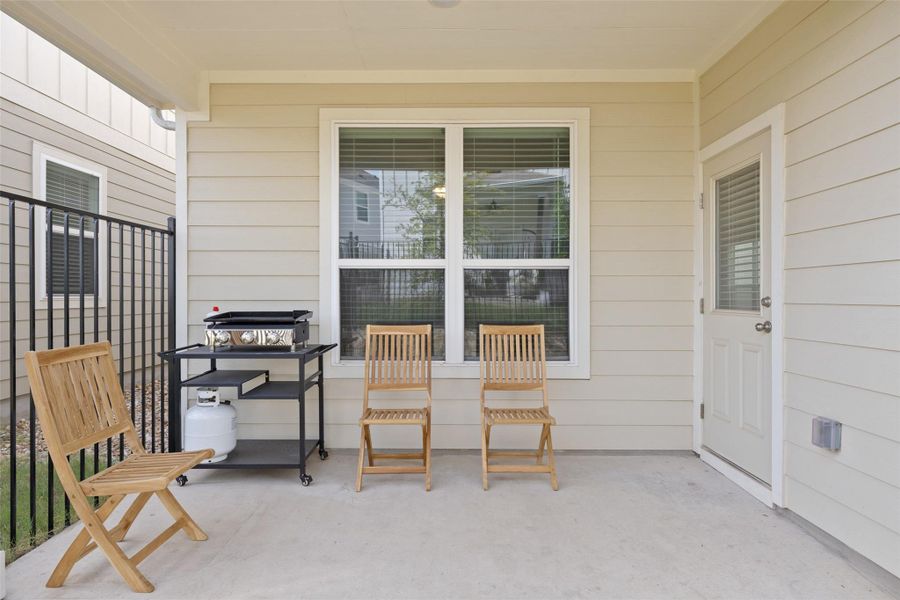 Furnished interior view inside a new home in Messinger Village, Austin (Image 25).