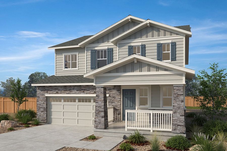 Representative exterior photo of a completed home built from the Plan 2504 by KB Home in Murphy Creek Classic, Aurora, CO (Image 6).