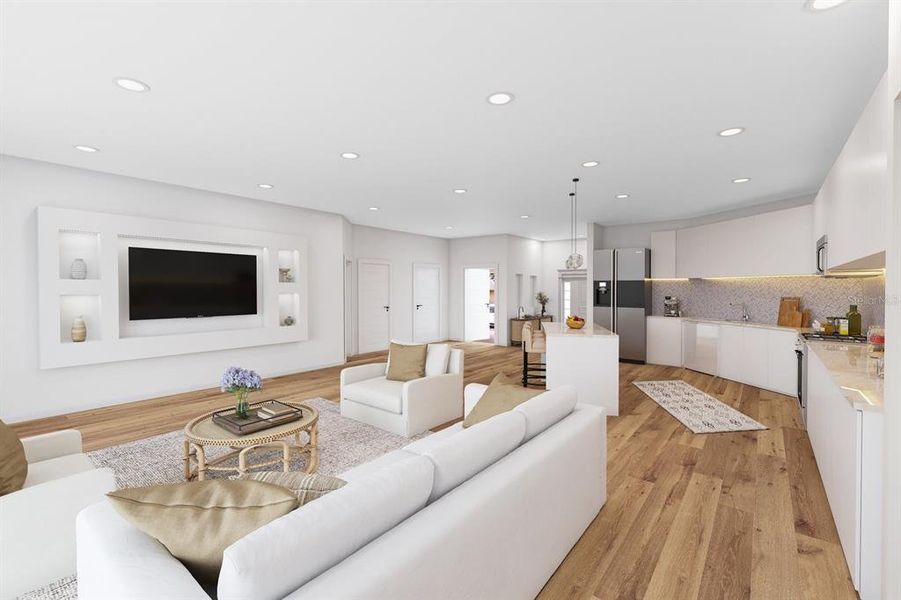 Furnished interior view inside a new home in , Sarasota (Image 13).